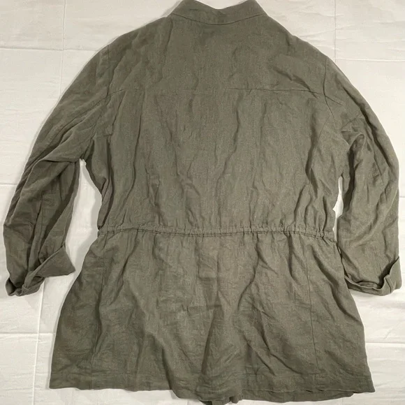Zara Women's Olive Green Jacket - Picture 4 of 4